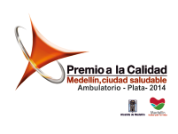 Premio a la calidad en salud Premio a la calidad en salud